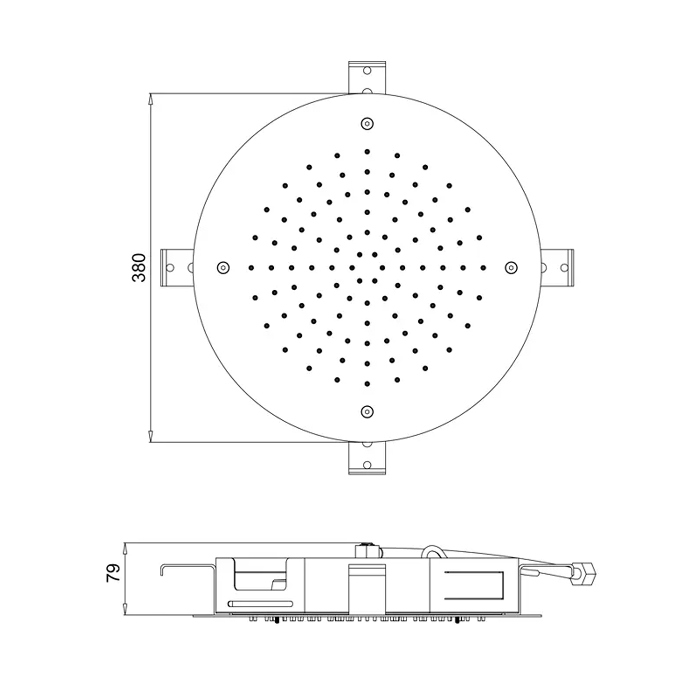 Rysunek techniczny Chromoterapia 1 funkcyjna 380