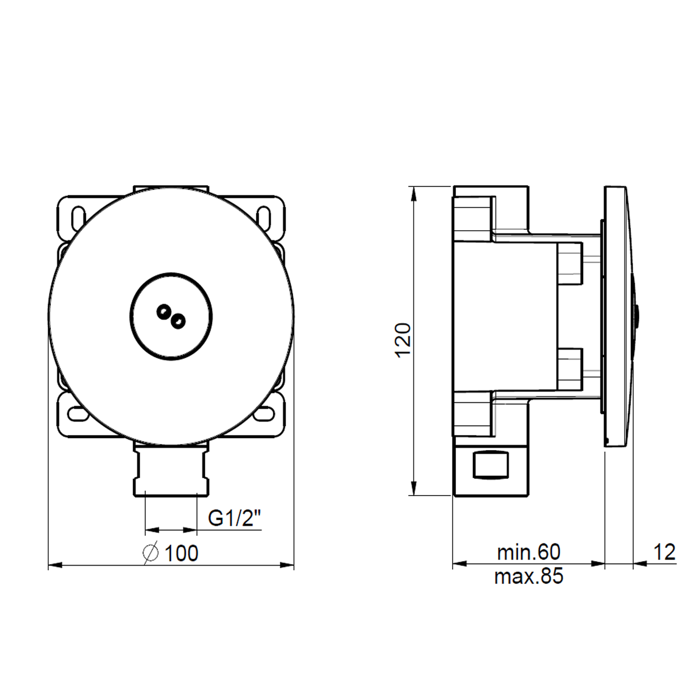 Dysza natryskowa Square Spin Jet